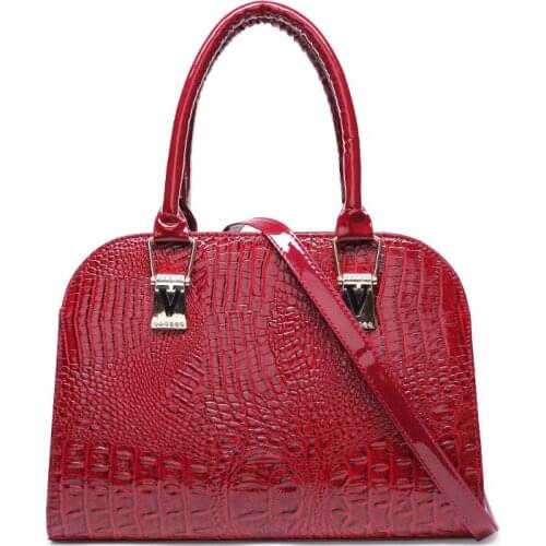 Crocodile pattern Pu leather totes bag handbag Womens bag shoulder bag fashion women handbag Lady portable purse diagonal bag