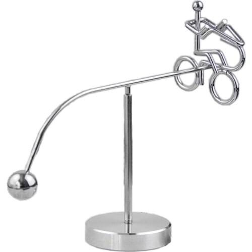 Spinning Bicycle Small Iron Man Physical Balance Tumbler Toy Dynamic Balance Toy Technology Teaching Aid Educational Toy Gift