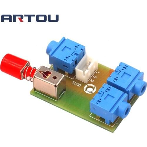 XH-M371 Audio Switching Module 3.5 Audio 2 into 1 Out Switch Switch Board Audio Socket Switch Diy Electronic PCB Board