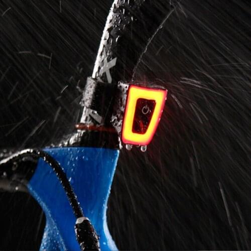 Bike Rear Light Mini Taillight Bicycle USB Rechargeable Waterproof Safety Warning LED Night Riding Accessories LL015A