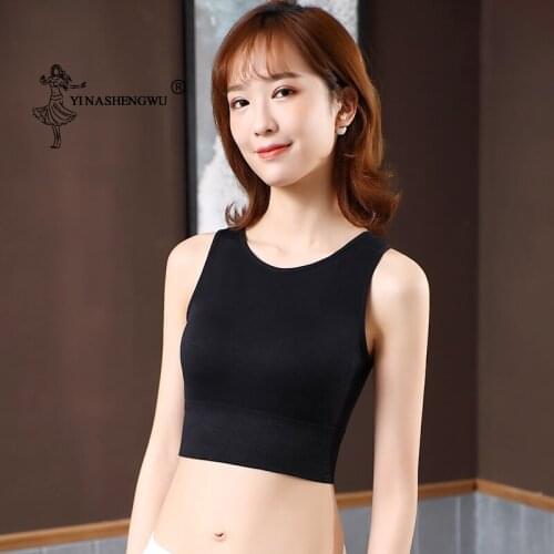 Women Kimono Accessories Vest Tops Fashion Chest Pad Without Wearing Bra Vest Outside Wear Inner Wear Bottom Wrap Chest Female