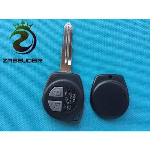 1Pc New Replacement Key Case Blank For Suzuki VITARA SWIFT IGNIS SX4 Liana ALTO 2 Button Remote FOB Shell Pad No Logo Auto Parts