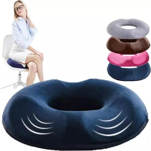 1PCS Donut Pillow Hemorrhoid Seat Cushion Tailbone Coccyx Orthopedic Medical Seat Prostate Chair for Memory Foam