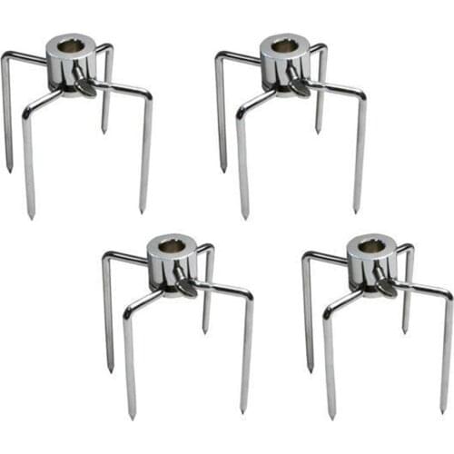 2x Rotisserie BBQ Spit Fork Roaster Charcoal Grill Barbecue Accessories