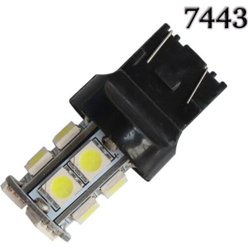 Auto 10 Piece Universal T20 7443 5050 13SMD Super Bright white car led Turn Tail Brake Stop Signal Light Lamp Bulb 12V White
