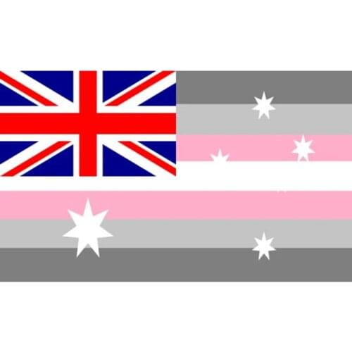 Demigirl Australia Flag Pride LGBT 90x150cm 3x5FT Polyester Banner Decoration Gift Club Vivid Color Digital Printed