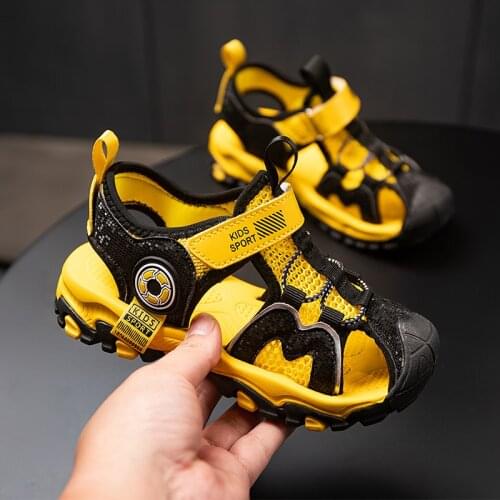 Kids Boys Sandals High Quality Camouflage Cut-Outs Child Big Girls and Boys Sandalias Childrens Shoes Kids Canvas Flats Shoes