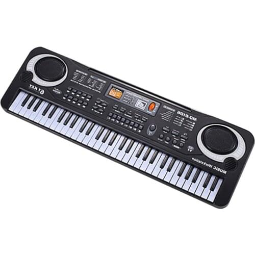 61 Keys Electronic Music Keyboard Electric Organ With Microphone Children Musical Instrument Early Educational Tool For Kids Hot