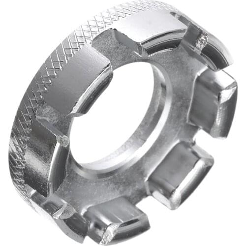 Spanner Galvanized Repair Service Tool Key Bicycle Spoke Nipple Wrench 8 Way Groove Bike Wheel Rim Adjuster