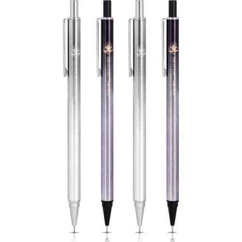 0.5 mm Metal Mechanical Pencil with Earaser Set 2B Automatic Pencils With 4PCS for Students Writing Stationery Writing School