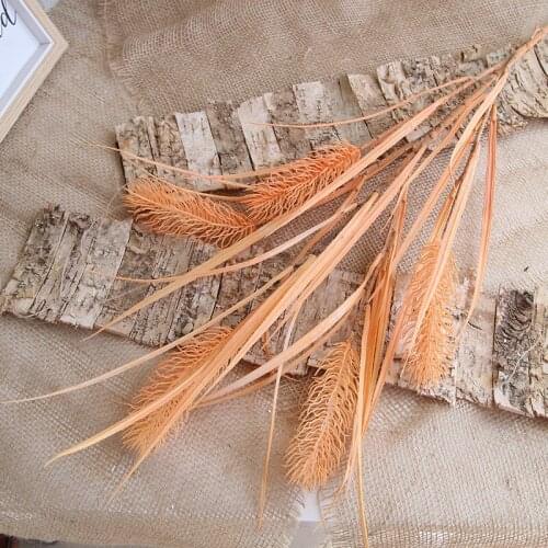 Beautiful big reed net red Photography popular plastic water grass 5 colors 5 head Wedding Guide home decoration