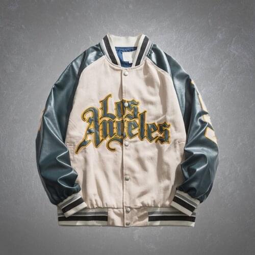 Fashion Couple Unisex Baseball Uniform 2021 New Patchwork Letter Print College Style Jackets Male Casual Bomber Streetwear Tops