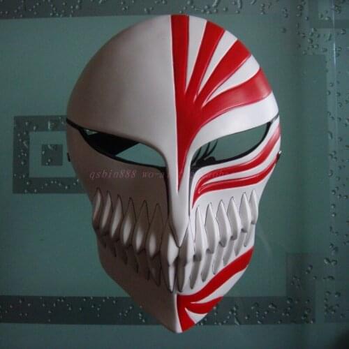 Death Ichigo Kurosaki Bleach Mask Dance Christmas Masquerade Party Cosplay Halloween Carnival Cool Mask Accessory