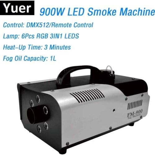Mini 900W RGB 3IN1 Remote Control Fog Machine Pump DJ Disco Smoke Machine For Party Wedding Christmas Stage Fogger Machine Disco