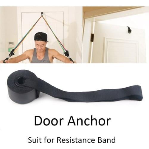 1pcs Resistance Band Door Anchor Fitness Equipment Yoga Pilates for Men Training Exercise Accessories Pull Bands Black