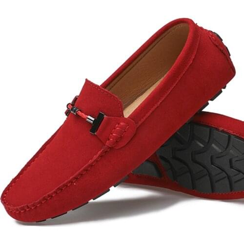 New Luxury Men Loafers Shoes Genuine Leather Casual Shoes Men Lightweight Handmade Moccasins Driving Shoes Flats Big Size 38-47