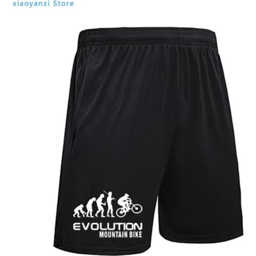 Evolution Of Mountain Bike Creative Novelty Printed Mens Men sports shorts 2021 New running short pants top-395