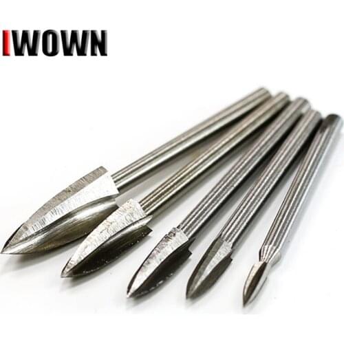 Wood Carving and Engraving Drill Bit Set Milling Root Cutter Beginners DIY Woodworking Carving Knive Drill Kit for Rotary Tools