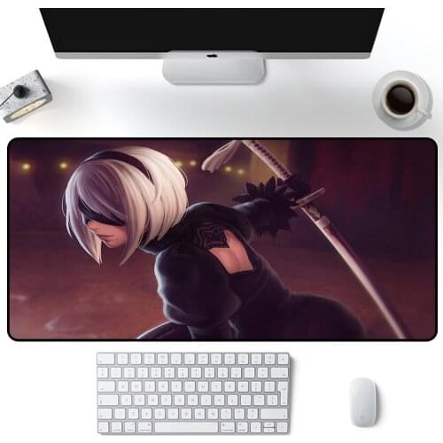 Nier Automata Characters Rubber Pad To Mouse Game Gaming Mouse Pad Gamer Large Deak Mat 60x35cm Anime Large Mouse Pad