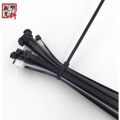 100Pcs/pack 100MM 150MM 200MM Self-Locking Plastic Black White Nylon Cable Ties,Wire Zip Tie