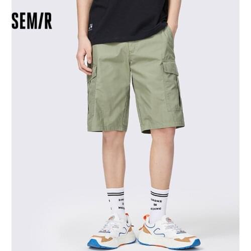 SEMIR Casual Shorts Men 2021 Summer New Korean Overalls Student Loose Five-Point Short Pants For Man