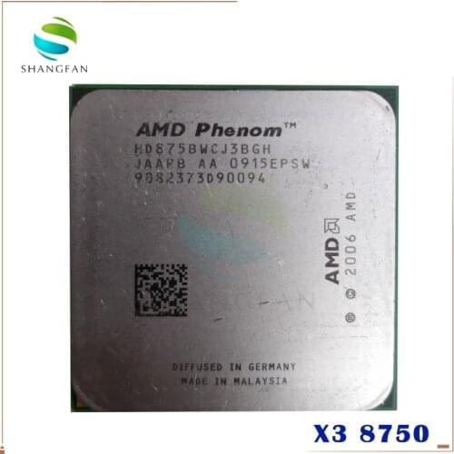 AMD Phenom X3 8750 Triple-Core DeskTop 2.4GHz CPU HD875BWCJ3BGH HD8750WCJ3BGH HD875ZWCJ3BGH Socket AM2+/940pin