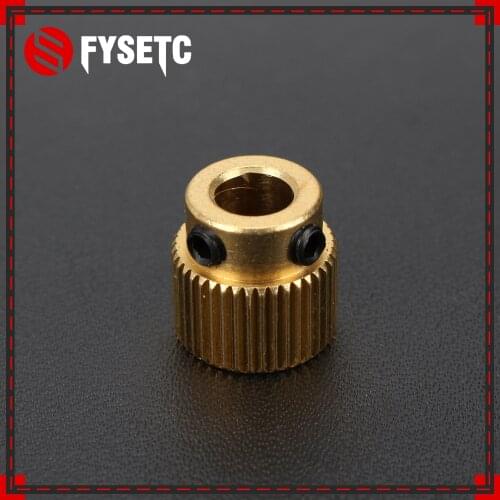 1pc 40 Tooth MK7 / MK 8 Stainless Steel Planetary Gear Wheel Extruder Feed Extrusion Wheel For Ender-3 3D Printer Parts