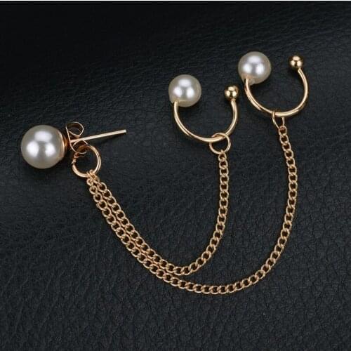 1Pcs Fashion Earrings Jewelry Imitation Pearl Earrings For Women Long Tassel Earrings Chain Women Gift Oorbellen Brincos