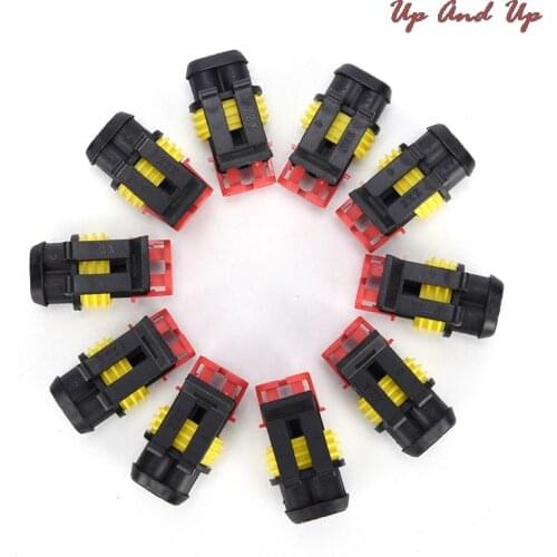10 Kits/lot 2 Pin Way Sealed Waterproof Electrical Wire Connector Plug Car Auto Sets SHIDWJ 85g