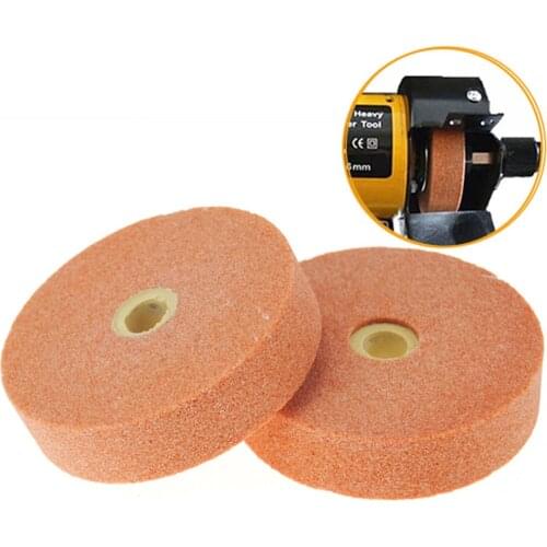 2pcs 3" Polishing wheel 70MM Brown corundum 120 Grit abrasive Disc for TM polisher