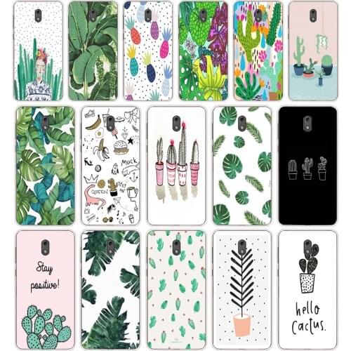 20 Candy Color Leaf Print Silicone TPU Protective Cover Phone Case On Case For Nokia 2 2.3 3 3.1 5 5.1 Case Soft