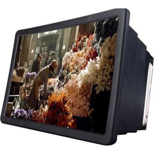 3D Magnifier HD-Anti-radiation Eye Protection Mobile Movie Video Amplifier 3D Mobile Screen Magnifier with Foldable Bracket