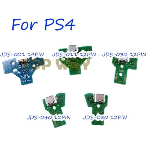 5pcs For PS4 Controller USB Charging Port Socket Charger Board Connector 001 011 030 040 050 JDS001 JDS011 JDS030 JDS050