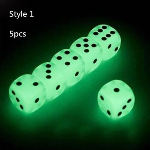 5Pcs Sex Dice Set Luminous Dice Erotic Craps Night Lights Love Sexy Funny Game Adult Erotic Flirting Dices With A Dice Set