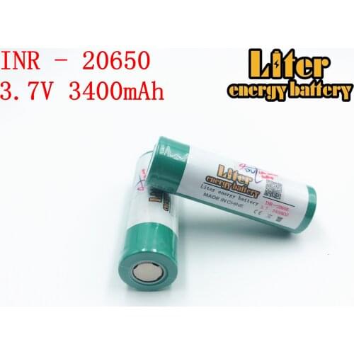 20650 18650 Battery Rechargeable Battery 3.7V 3400mAh Li-ion Rechargeable Battery For Flashlight Torch accumulator battery