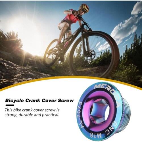 Aluminum Alloy Bicycle Crank Cover Screw SHIMANO MTB M18/M19/M20 Bolts Compatibility Mountain Bike Crank Screw Cycling Accessory