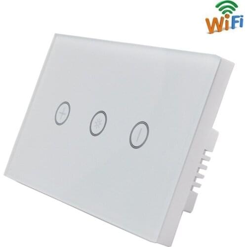Wireless WiFi Glass Panel Touch Timer Touch Wall Switch Remote Controller Light Switch Works with Alexa Google Home