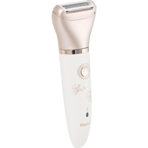 KM-1632 Portable Electric Hair Removal USB Charging Lady Shaver 2 In 1 Dry And Wet Painless Shaver For Face Leg Arm Bikini