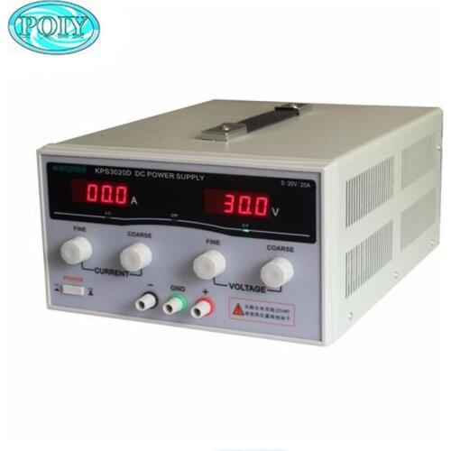 KPS3020D high precision Adjustable Digital DC Power Supply 30V/20A for scientific research Laboratory Switch DC power supply