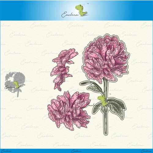 Beautiful Peony Cutting Dies new 2020 Metal mould DIY dies Scrapbooking Paper Making Craft die Matching color paper dies