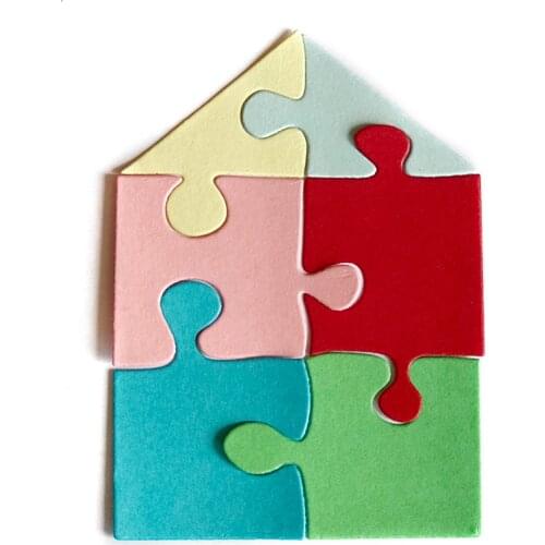 Metal Cutting Dies For Scrapbooking Puzzle Stencil Craft Paper Knife Mould Blade Punch Card Making Die Cut