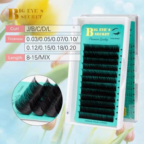 Big eyes secret individual eyelash extension supplies False professional Faux mink Eyelashes Extensions Russian Volume Lashes