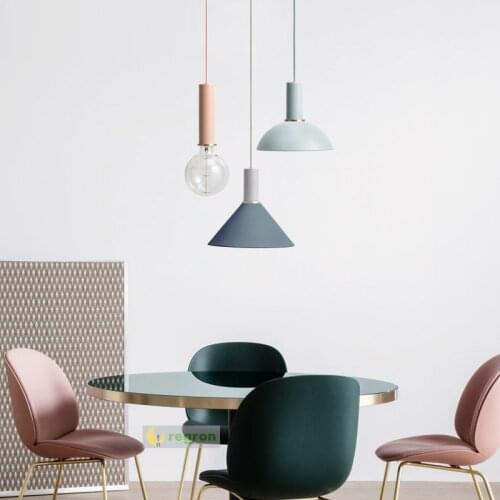 Nordic Wind Iron Pendant Light LED Retro Style Loft Droplight Bar Restaurant American Country Bedroom E27 Pendant Lamp