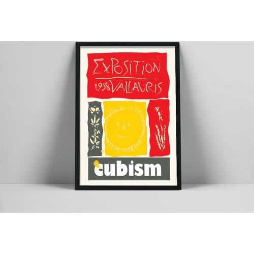 Pablo Picasso Cubism 1958 Vallavris Exhibition Poster Wall Art Decor Prints Wall Pictures Canvas Painting Living Room Home Decor