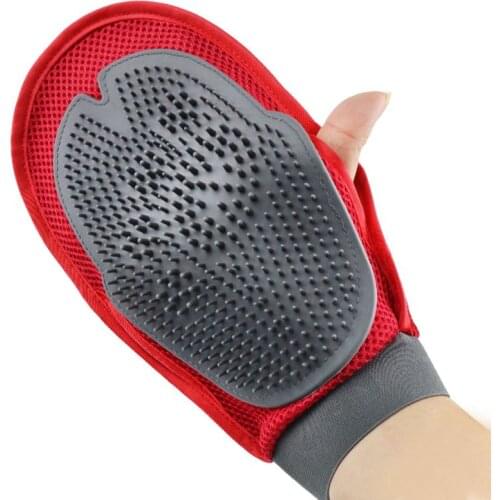 Pet Finger For Dog Cat Fur Grooming Glove For Animal Mitt Brush Pet Dog Massage Bath brush Pets Finger Health Supplies