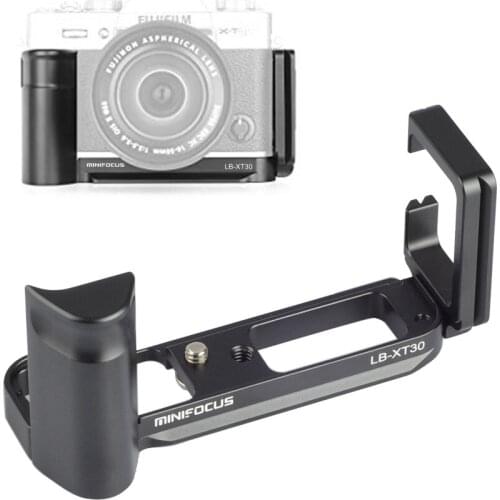 MINIFOCUS XT30 Grip Vertical Shoot Hand Grip QR Quick Release L Plate Camera Bracket Holder for Fuji Fujifilm X-T30 XT30 X T30