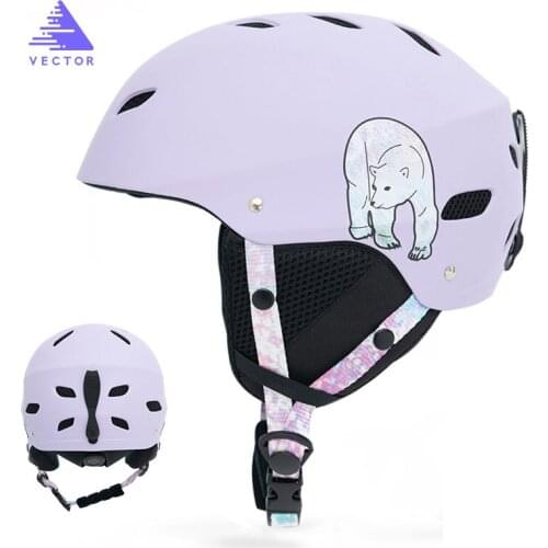 Men Women Ski Helmet Unisex Integrally-molded Safety Outdoor Skiing Cycling Protection Helmet Skiing Equipment