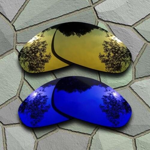 Yellow Golden&Violet Blue Sunglasses Polarized Replacement Lenses for Oakley Juliet