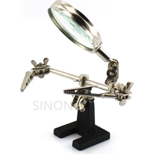 Welding Magnifier Workbench 5 times Welding Magnifier Fixture diy tool All metal soldering station