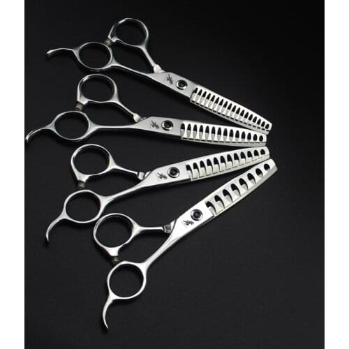 6.0 " 8/12/14/18 teeth Japanese Hair Scissors sharp Hairdressing thinning Scissors Shears Hairdresser Shaver Haircut scissors